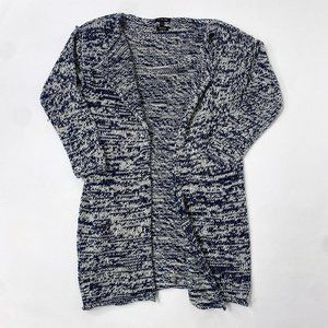 Mossimo Dutti Blue and White cardigan Size S‎